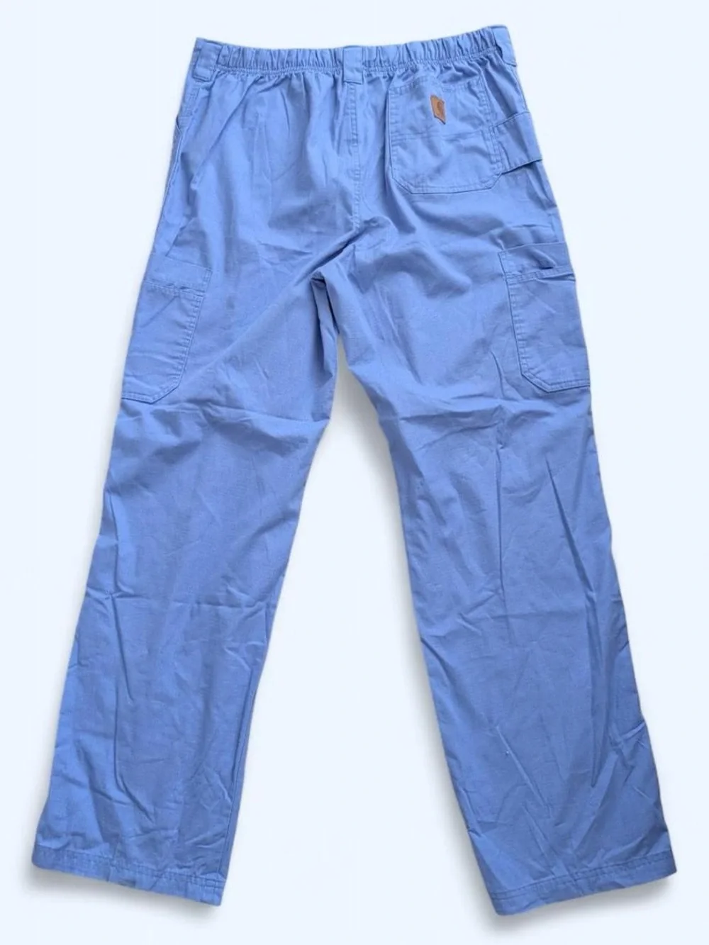 Carhartt Light Blue Ripstop Cargo Scrub Pants Large